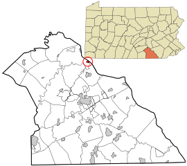 York County Pennsylvania incorporated and unincorporated areas York Haven highlighted.svg