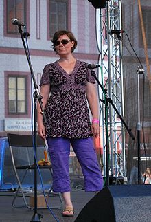 Zdenka Tichotová během koncertu v Písku (2010)