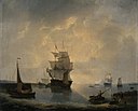 Zeilschepen in de haven, Petrus Johannes Schotel, 1829, Koninklijk Museum voor Schone Kunsten Gent, 1829-B.jpg