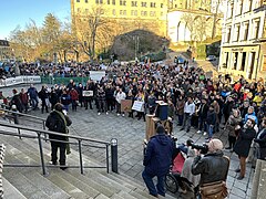 „Zusammen gegen rechts, Nie wieder ist jetzt!“ in Altenburg am 28. Januar 2024