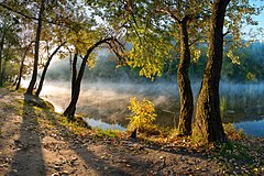 Second place: National park "Sviati Hory" (Holy Mountains), Donetsk Oblast, Ukraine Balkhovitin (License: CC BY-SA 3.0)