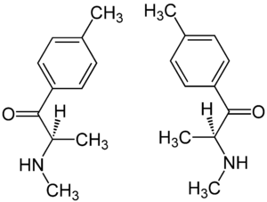 Strukturformeln von (±)-Mephedron