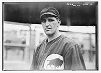 Baldy Louden, in the uniform of the Buffalo Buffeds of the Federal League of Major League Baseball, 1914. (Baldy Louden, Buffalo Federal League (baseball)) (LOC).jpg