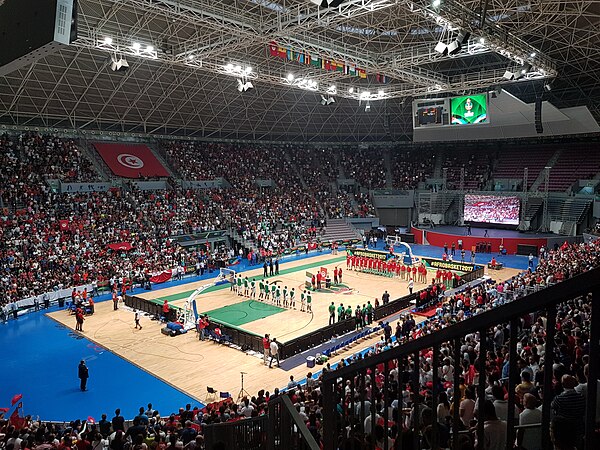 Tunisia vs Nigeria at the FIBA AfroBasket 2017 final.