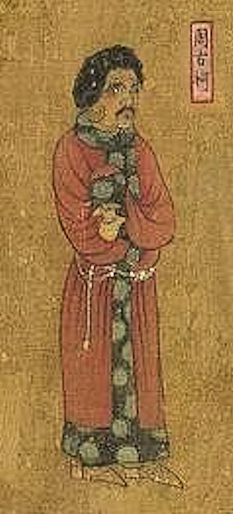 Yarkand (周古柯 Zhouguke) in Wanghuitu, circa 650 CE