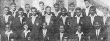 Bashir (seated second from left) with the 1961 Pakistan National Football Championship-winning Dhaka Division team. 1961 Pakistan National Football Championship-winning Dhaka Division team.png