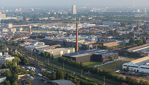 Blick auf den Westen von Köln-Kalk