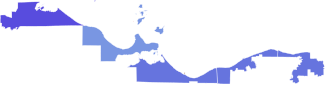 2016 Ohio's 9th congressional district election results by county.svg