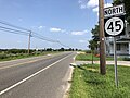 File:2018-08-15 14 48 00 View north along New Jersey State Route 45 (Salem-Woodstown Road) at Salem County Route 540 (Welchville-Alloway Road) in Mannington Township, Salem County, New Jersey.jpg