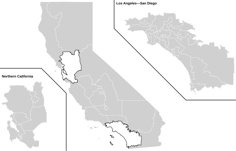 File:2020s California State Senate blank election map.svg