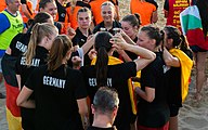 Deutsch: Beachhandball Weltmeisterschaften 2022; Tag 6: 26. Juli 2022 – Frauen, Finale, Spanien-Deutschland 0:2 (14:15, 20:22) English: 2022 Beach handball World Championships; Day 6: 26 July – Women Final – Spain-Germany 0:2 (14:15, 20:22)