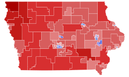 State house district results 2022 Iowa Gov by State House.svg