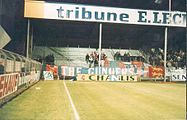Supporters caennais à Auxerre (1991)