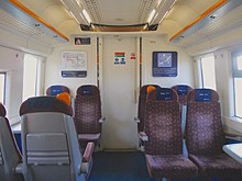 The interior of First Class prior to refurbishment 375701 First Class Interior.jpg