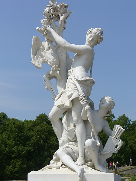 File:8001.Element Luft-2 Nymphen mit erlegtem Reiher(1739)-Lambert Sigisbert Adam-Sanssouci Steffen Heilfort.JPG