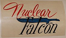 Artwork on warhead of AIM-26A on display at the National Museum of Naval Aviation. AIM-26A 2(Nuclear Falcon).jpg