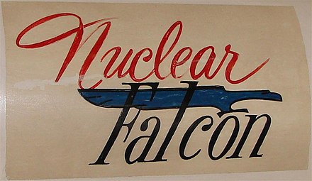 Artwork on warhead of AIM-26A on display at the National Museum of Naval Aviation.