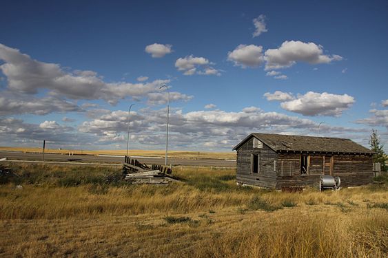 Verlassene Farm in Alberta (Kanada)