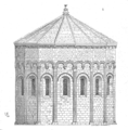 Abside de l'église Notre-Dame-du-Lac du Thor, dessin d'Eugène Viollet-le-Duc.