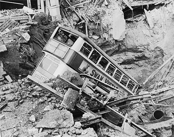 Air raid damage in Balham