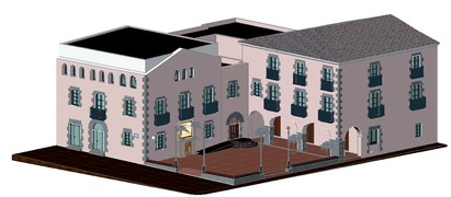 3D representation of the Arenys de Mar City Hall