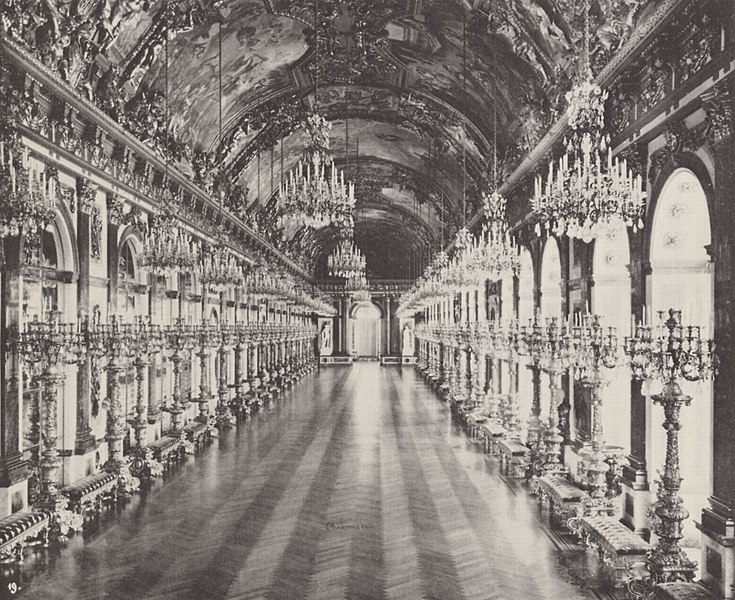 File:Albert, Joseph - Bayerische Königsschlösser, Schloss Herrenchiemsee – Spiegelgalerie (Zeno Fotografie).jpg