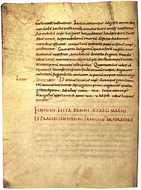 Prameny k roku 814, kdy zemřel Karel Veliký