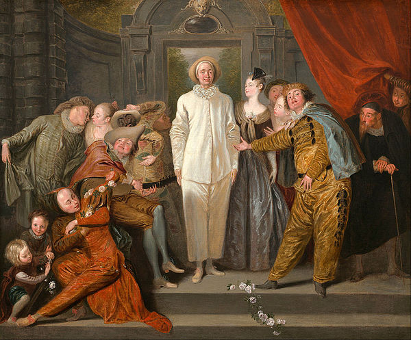 Antoine Watteau: Italian Actors, c. 1719. National Gallery of Art, Washington, D.C.