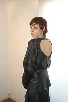 Antonia Campbell-Hughes in leather dress.jpg
