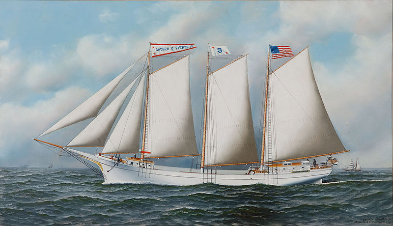 File:Antonio Jacobsen - Three Masted Schooner 'Andrew C. Pierce', 1905.jpg