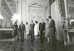 Recepção dos reis da Bélgica em 9 de outubro de 1970.