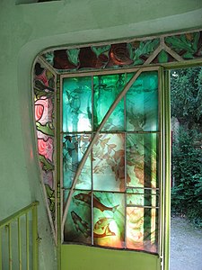 "Aquarium" window by Jacques Grüber (1907) (Musée de l'École de Nancy) (1904)