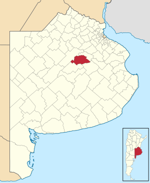 Municipio de Saladillo en el mapa