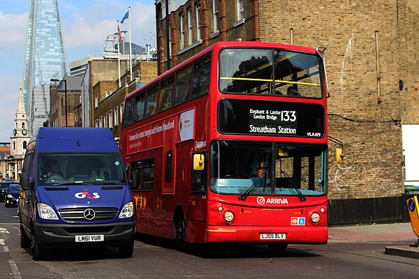 Arriva London Alexander ALX400 bodied Volvo B7TL in August 2016