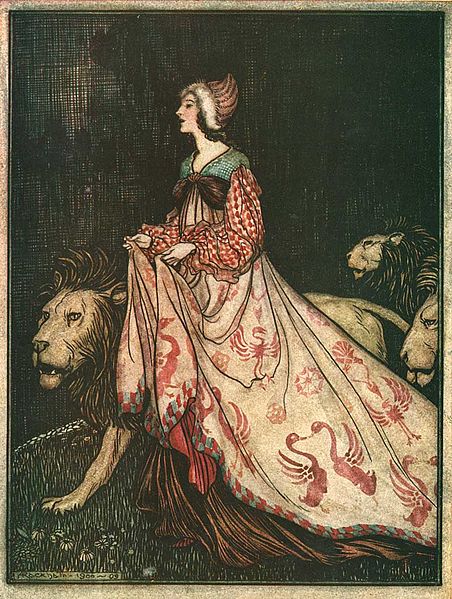 452px-Arthur_Rackham_The_Lady_and_the_Lion.jpg (452×599)