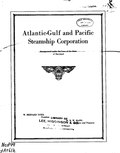 Thumbnail for Atlantic, Gulf and Pacific Steamship Corporation