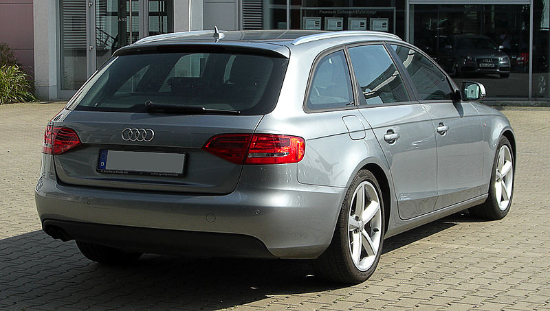 File:Audi A4 Avant Ambition S-line (B8) – Heckansicht, 7. Mai 2011, Hilden.jpg