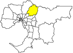 Nillumbiks läge i Melbournes storstadsområde.