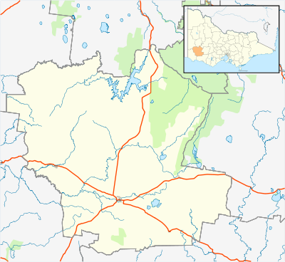 Location map Australia Victoria Shire of Southern Grampians