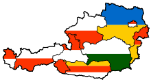 Austria States Flags map.svg