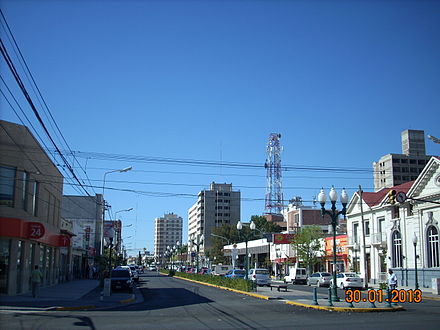 Trelew's city center (Avenida Fontana)