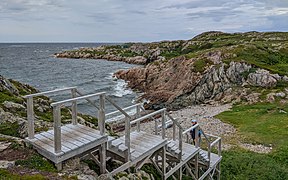 Goed uitgerust wandelpad op Fogo Island