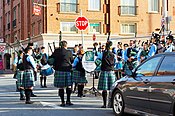 The province of Nova Scotia where over 30% of the population are of Scottish origin. Bagpipes (7185891778).jpg