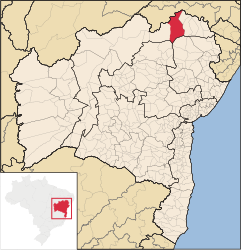 Curaçá - Harta