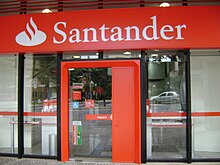 Banco Santander is the primary sponsor of the Recopa Sudamericana Bancosantander.JPG