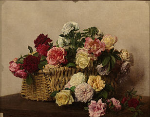 Panier de roses