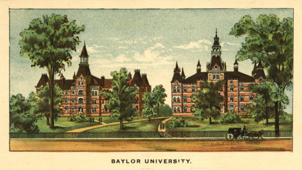 Baylor University, 1892 lithograph