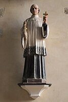 Statue du bienheureux Louis Laurent Gaultier en l'église de Bazouges-la-Pérouse.