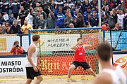 Deutsch: Beachhandball Europameisterschaften 2019 (Beach handball Euro); Tag 6: 7. Juli 2019 – Männerfinale, Dänemark-Norwegen 2:0 (25:18, 19:16) English: Beach handball Euro; Day 6: 7 July 2019 – Men's Final – Denmark-Norway 2:0 (25:18, 19:16)