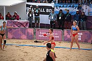 Deutsch: Beachhandball bei den Olympischen Jugendspielen 2018; Tag 5, 10. November 2018; Mädchen, Hauptrunde - Kroatien-Argentinien 1:2 English: Beach handball at the 2018 Summer Youth Olympics at 11 October 2018 – Girls Main Round – Croatia-Argentina 1:2